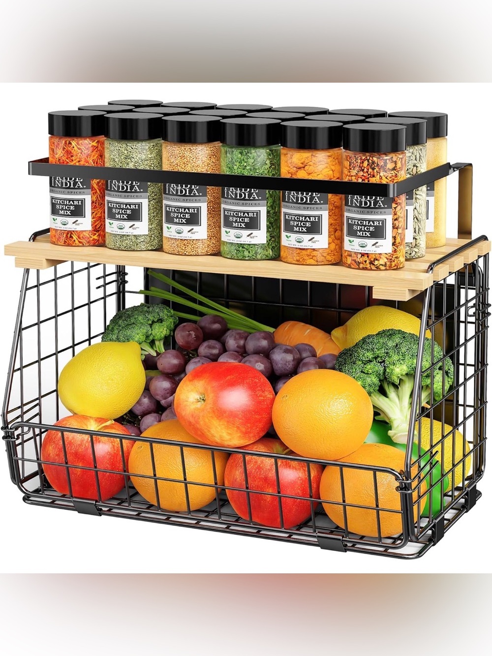 Magnetic Shelf for Fridge: Fruit Potato and Onion Storage Bin